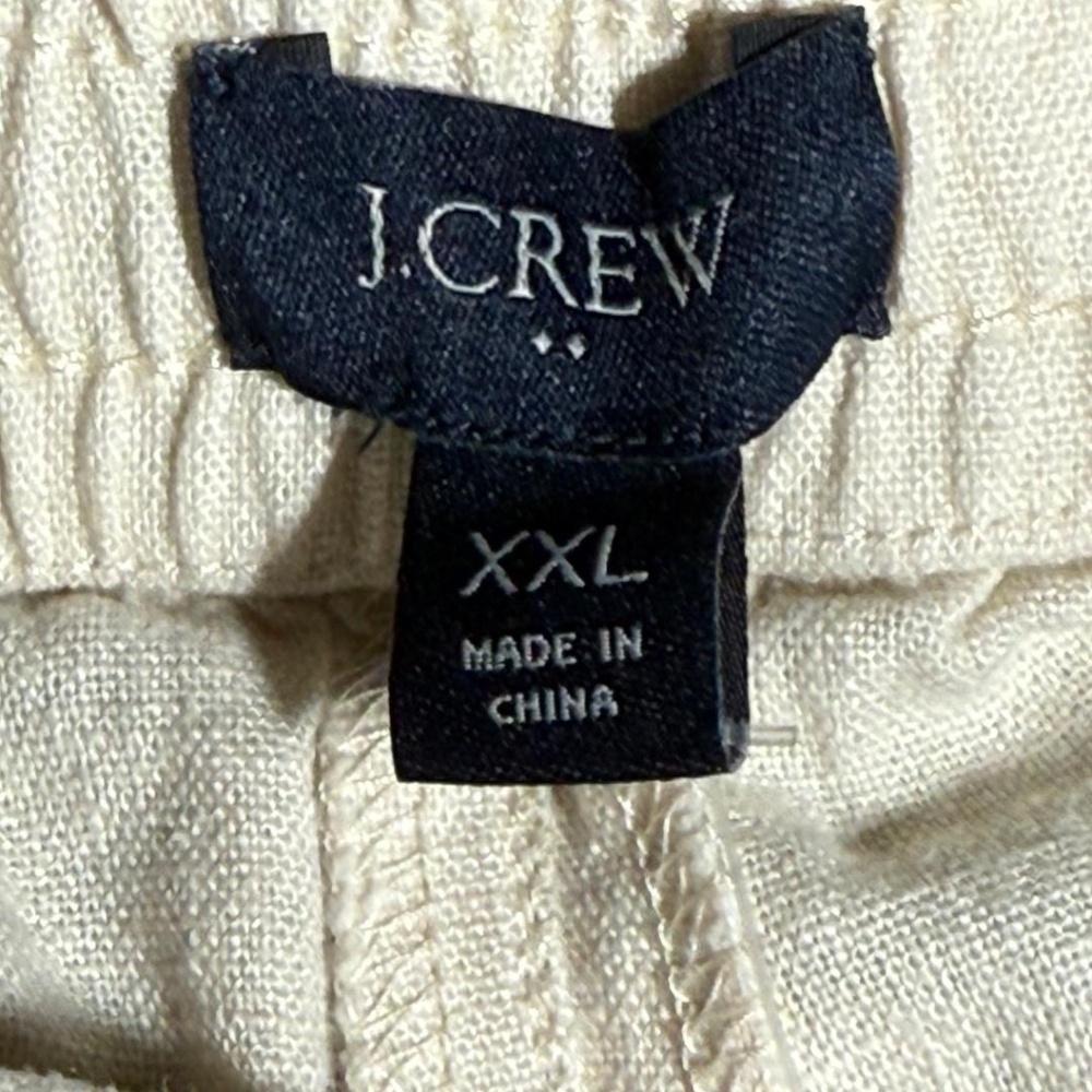 NWT J.Crew Linen Blend Drawstring Shorts - Picture 6 of 8